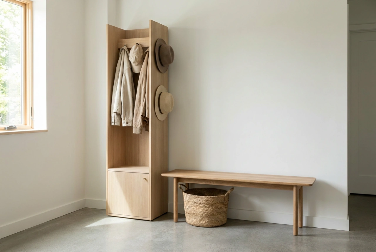 Een kleine garderobe in de hal inrichten zonder in te boeten op comfort
