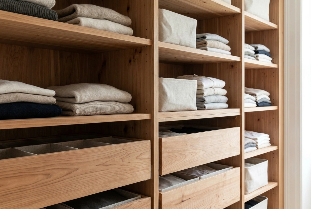 Hoe de binnenkant van een houten kledingkast in te richten voor jarenlang comfort