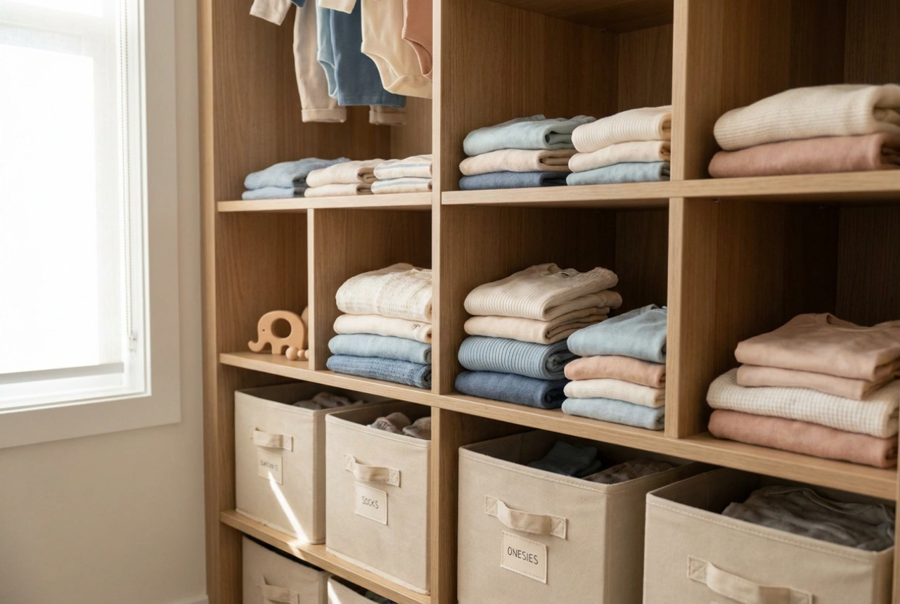 Hoe je een commode en kledingkast in de kinderkamer opdeelt in duidelijke zones