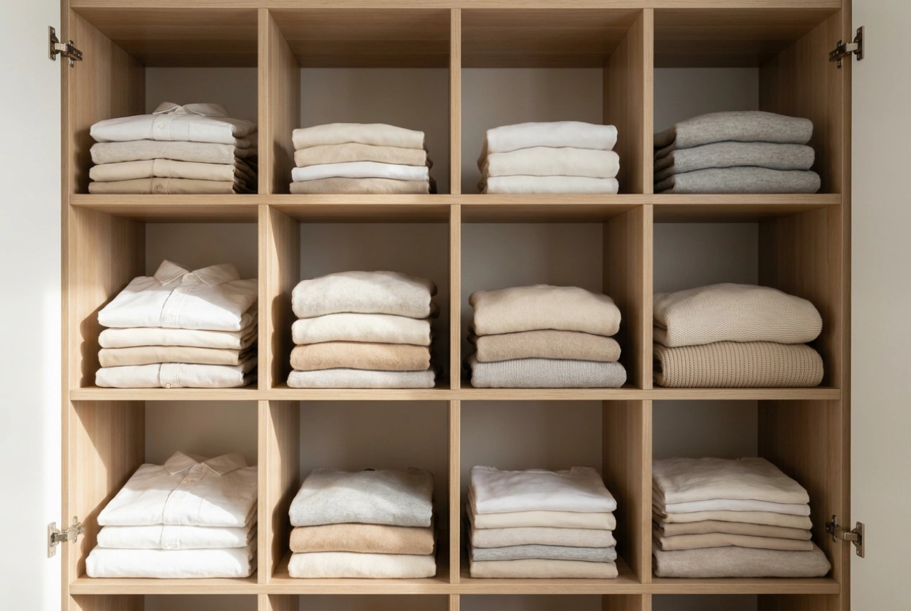 Hoe u legplanken inricht in een maatwerkkast voor uw kleding