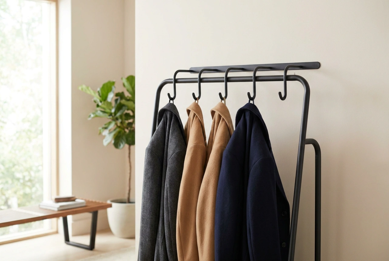Stevige kledingstandaard voor zware jassen en dagelijkse outfits