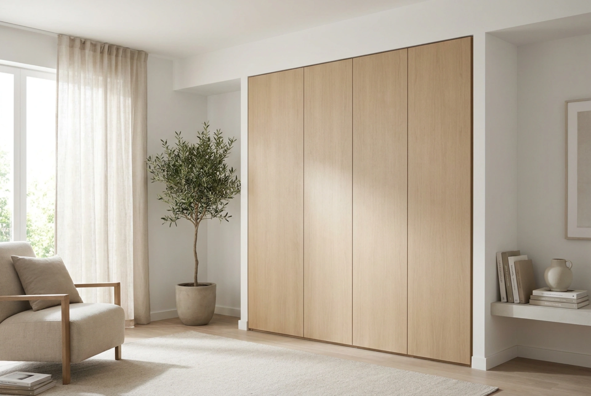 Een kamerhoge kastenwand in de woonkamer ontwerpen zonder de ruimte te overweldigen