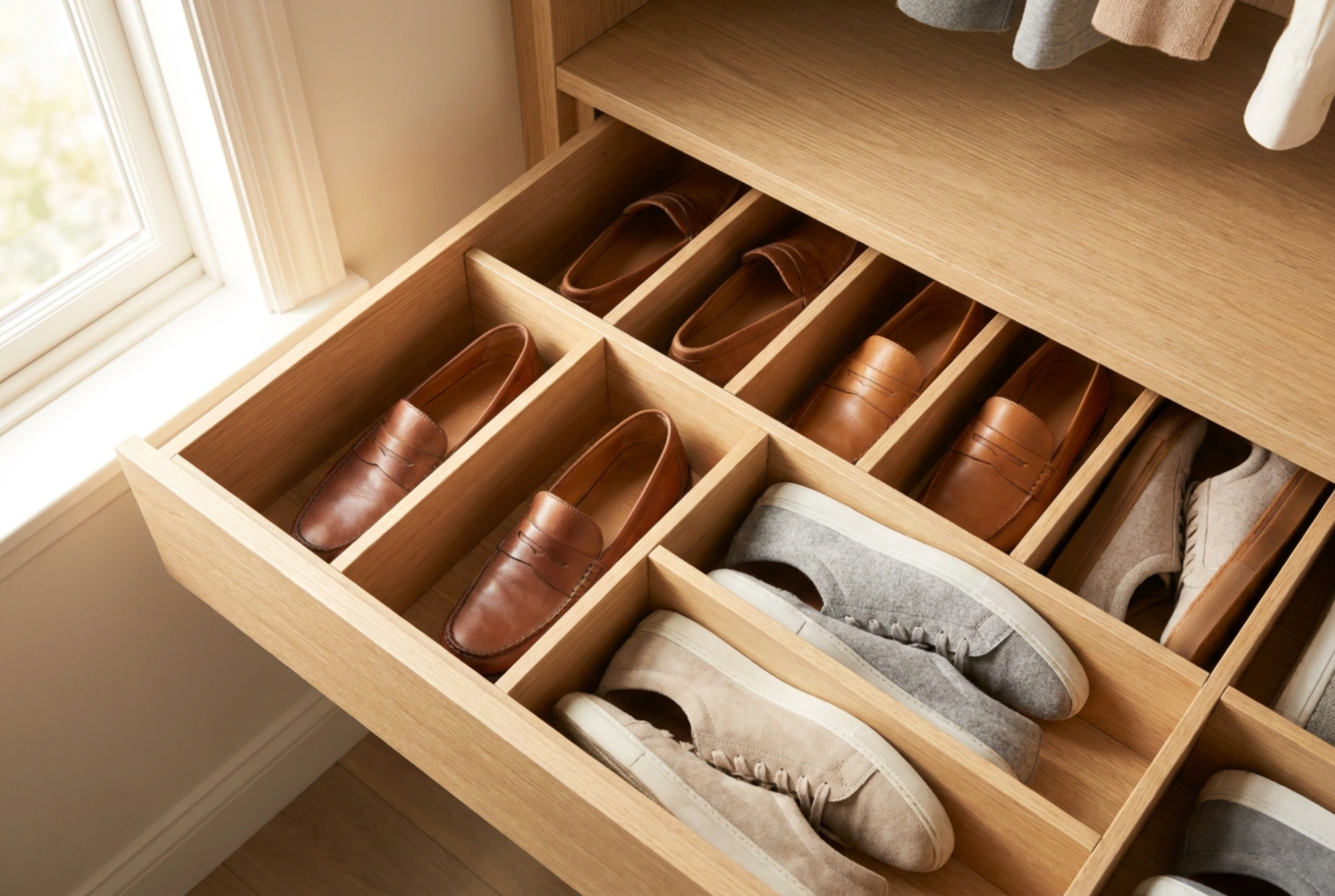 Lade-inzetten voor schoenen: optimale organisatie en materiaalbescherming