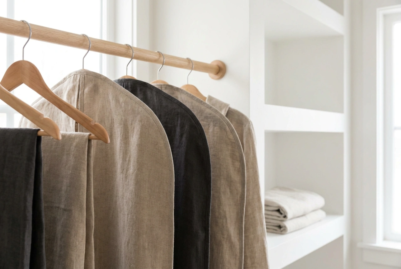 Kledinghoezen en hangers: effectieve bescherming tegen stof in de kledingkast