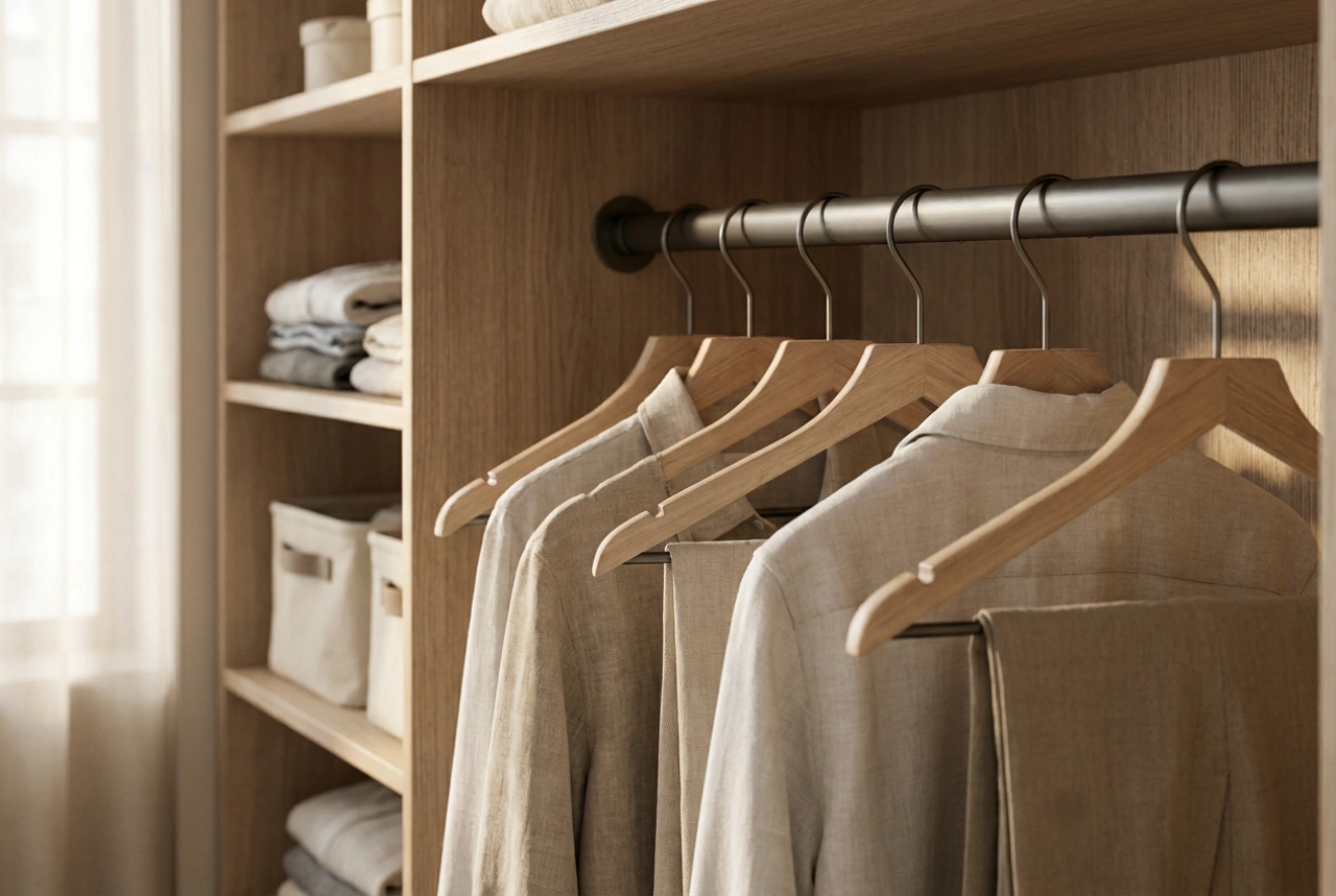 De kledingroede in de kast: ergonomie en regels voor optimale bereikbaarheid