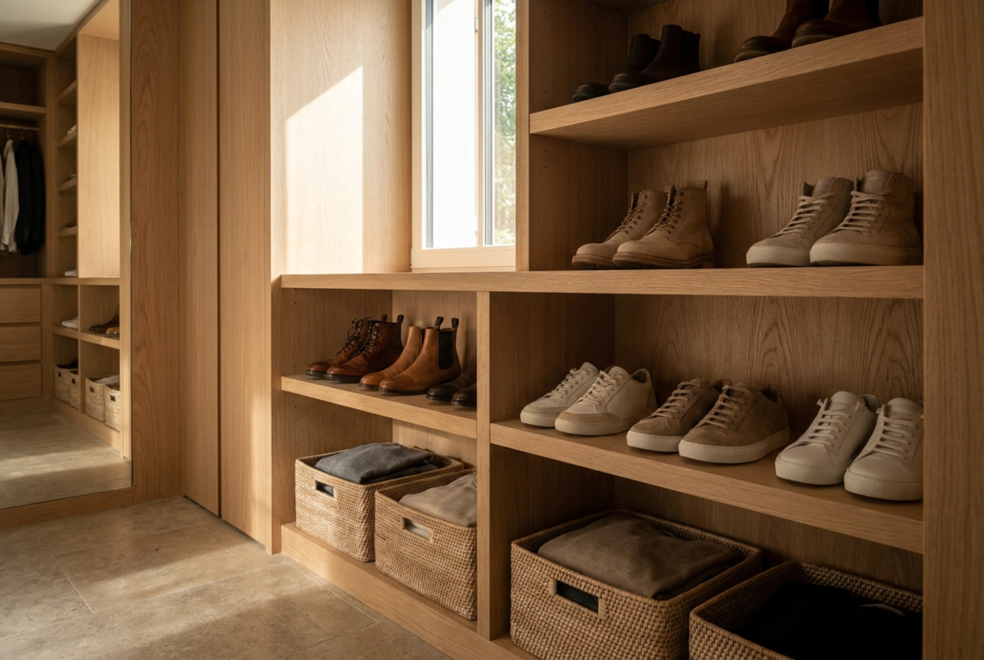 Efficiënte kastsystemen voor het organiseren van seizoensgebonden schoenen