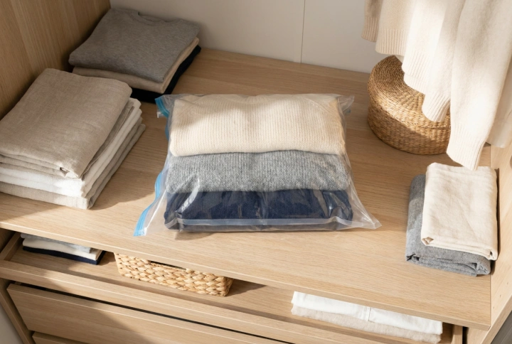 Stap voor stap kleding vacuüm verpakken voor de seizoenswissel