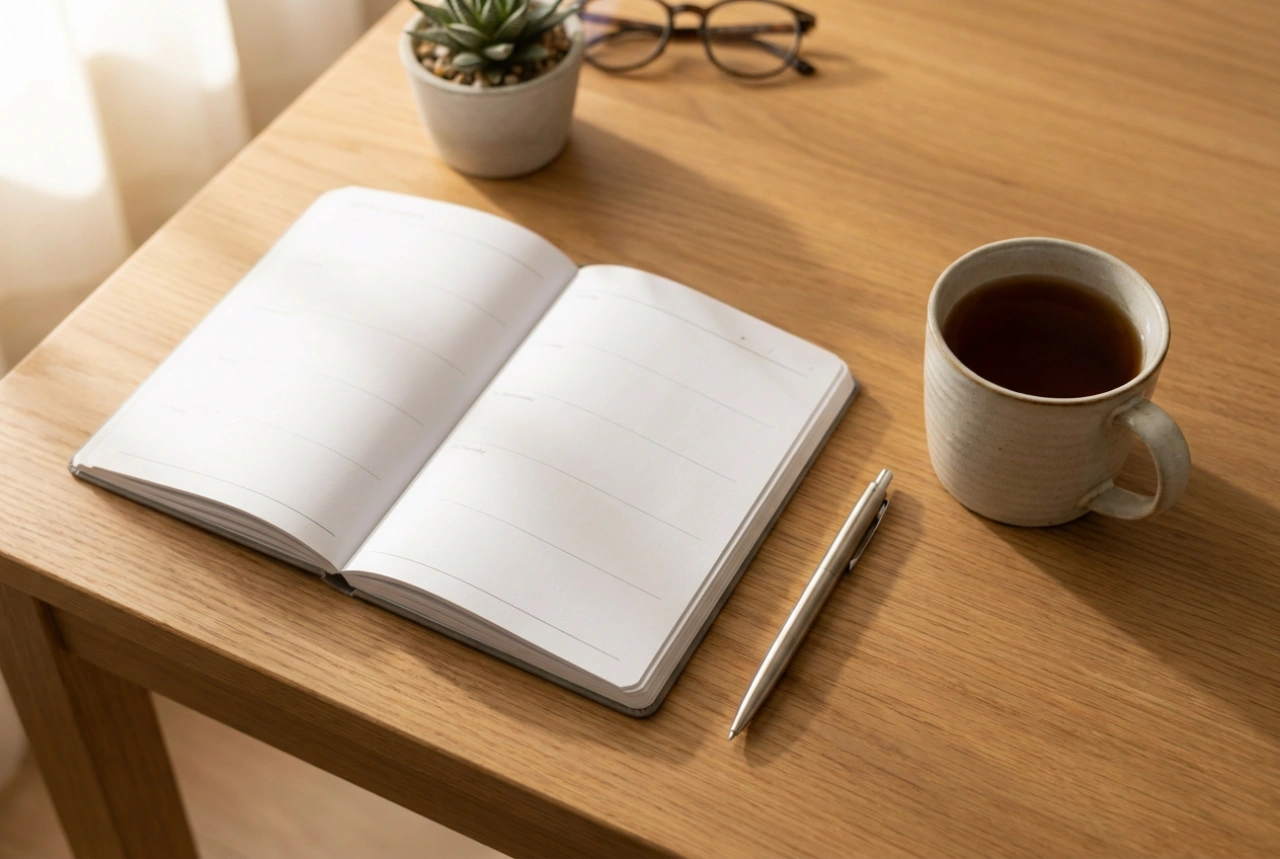 Hoe u een papieren weekplanner gebruikt zonder deze te overbelasten