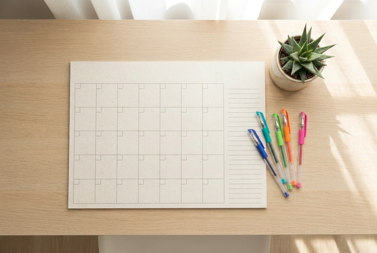Hoe je een wandkalender met foto's combineert met een gezinsplanning