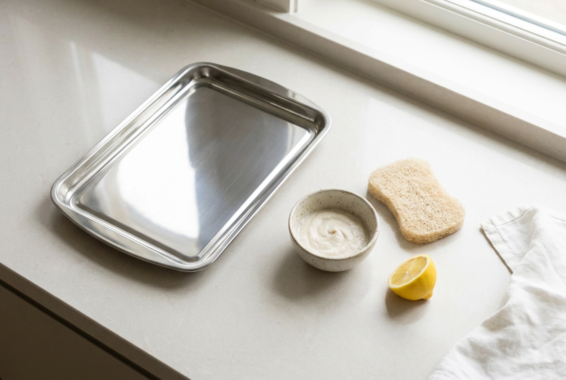 Hoe reinig je een bakplaat met ingebrande suiker