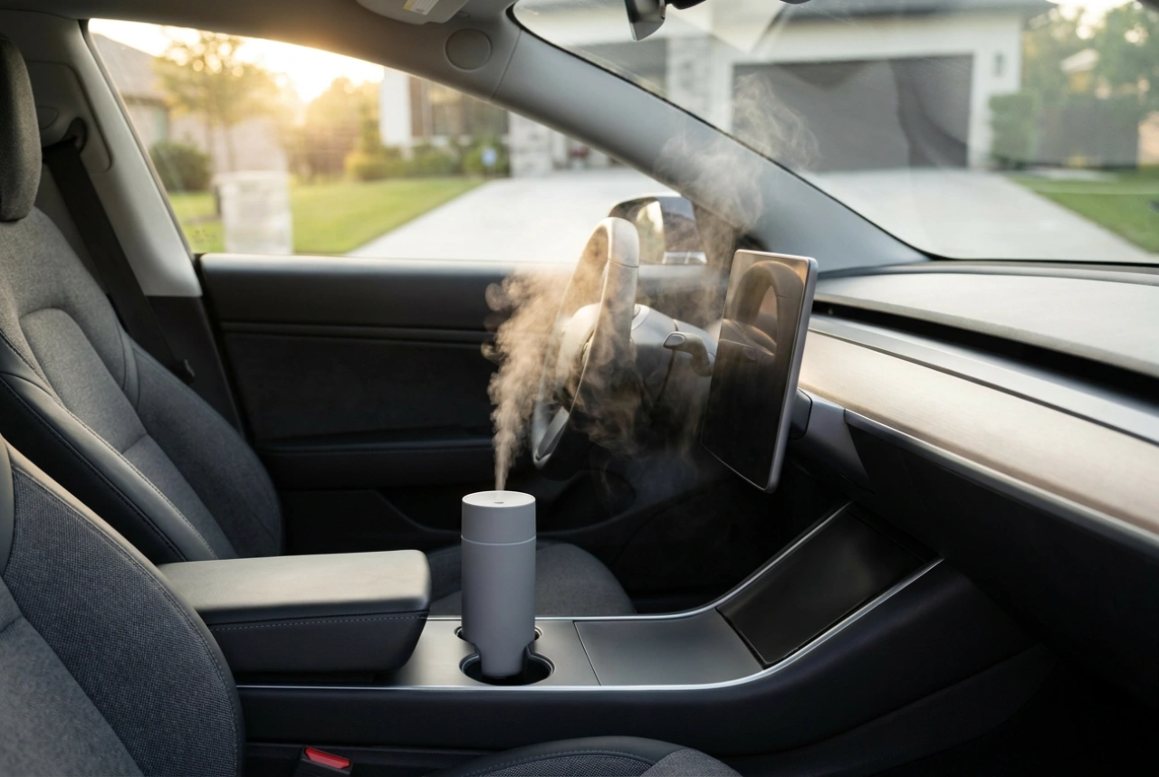 Hoe gebruik je een luchtbevochtiger in de auto zonder dat de ruiten beslaan