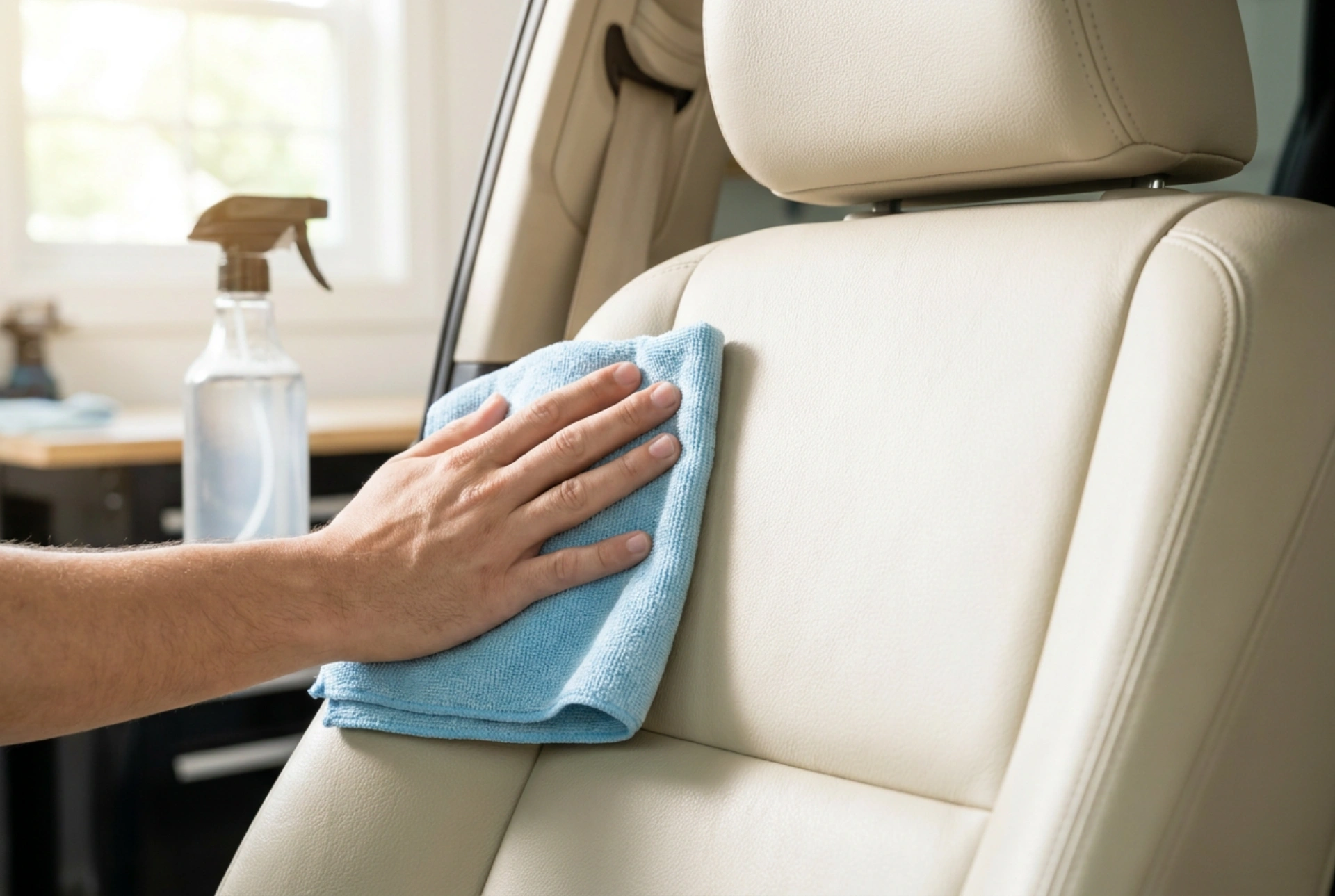 De juiste lederreiniger kiezen voor lichte autobekleding: de wetenschap achter veilig onderhoud