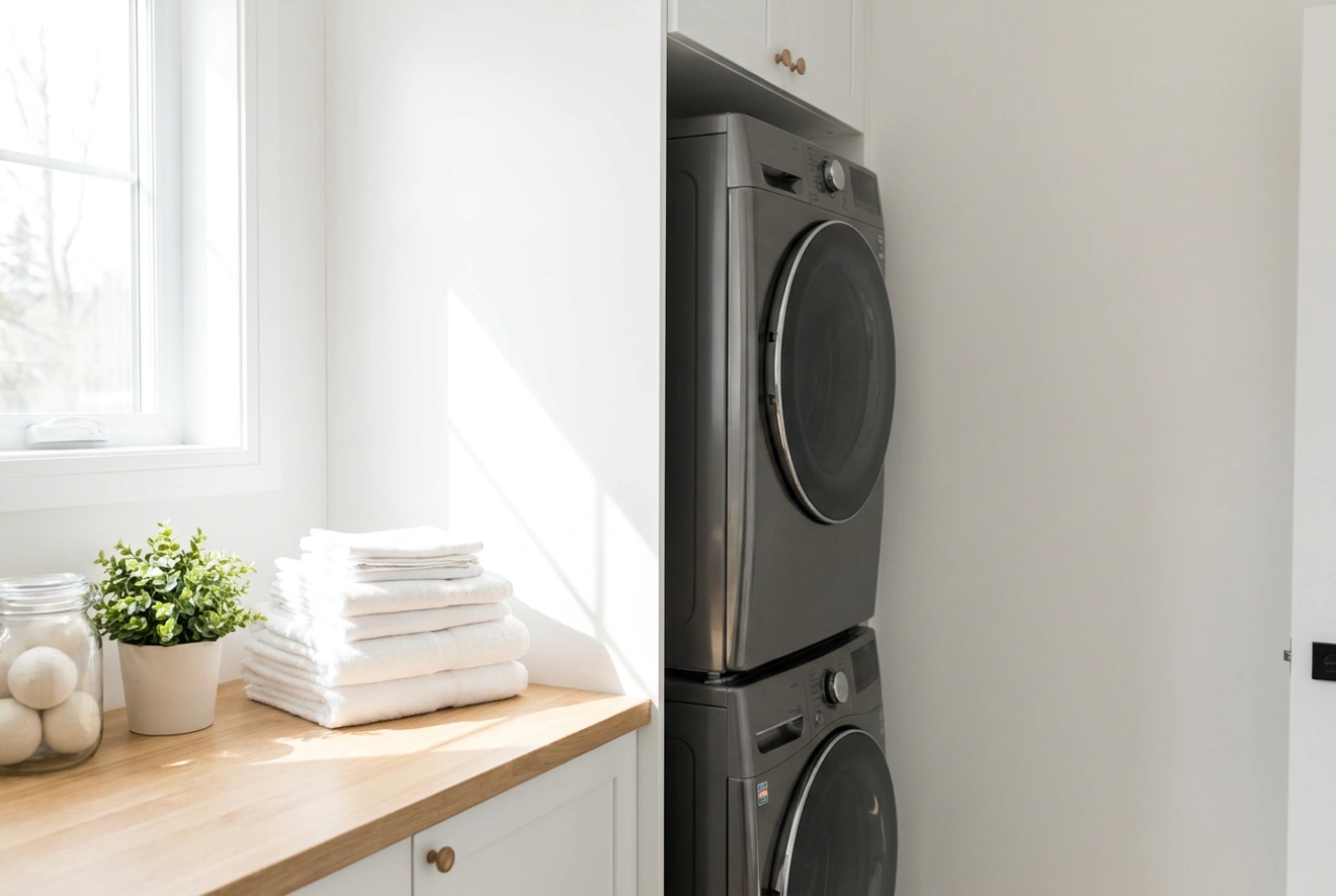 Slim wasmachine en droger in huis zonder verlies van wascomfort