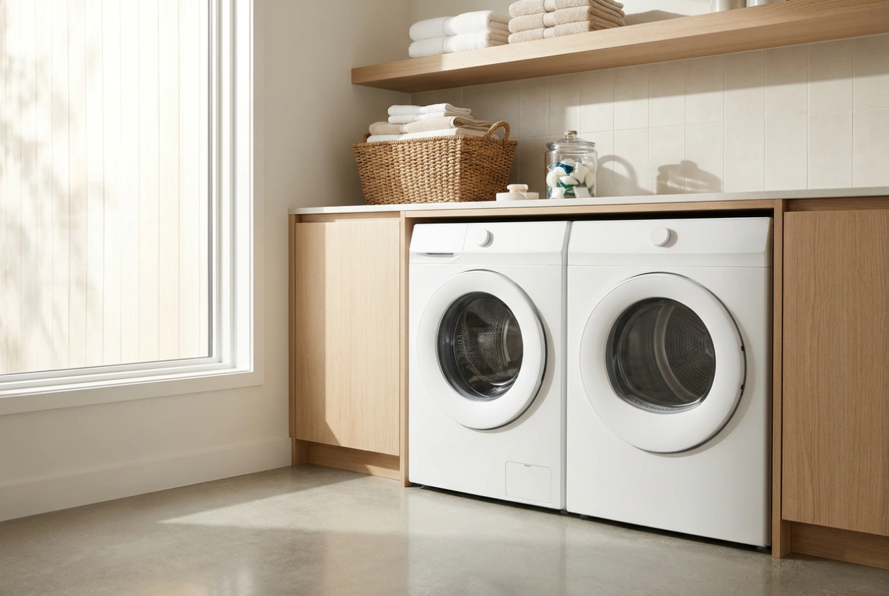 Hoe u een wasmachine en droger set afstemt op uw huishoudelijke wasritme