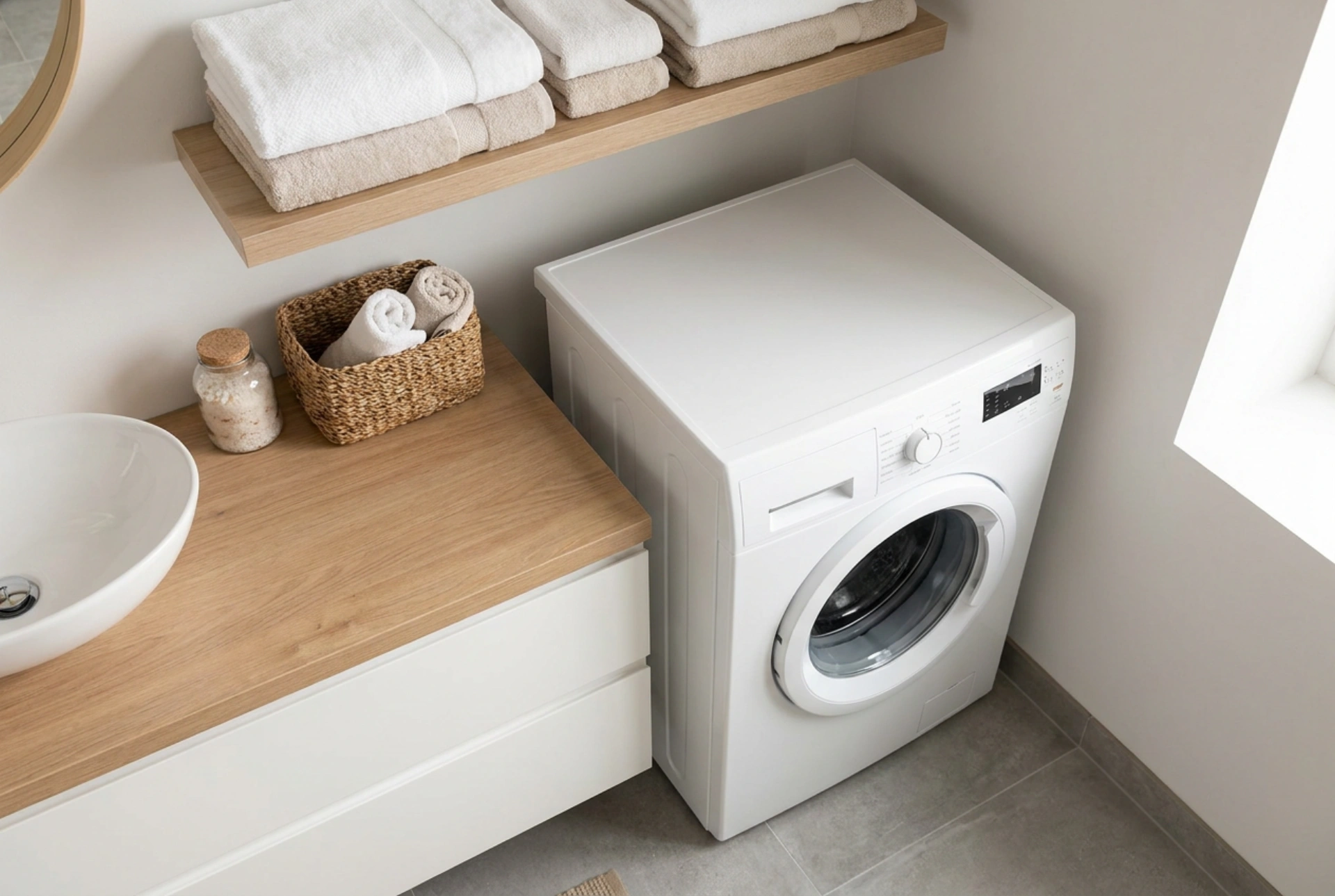 Een wasmachine kiezen voor een kleine badkamer met behoud van comfort